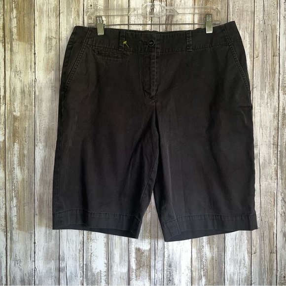 Talbots Pants - Talbots Black Knee Shorts